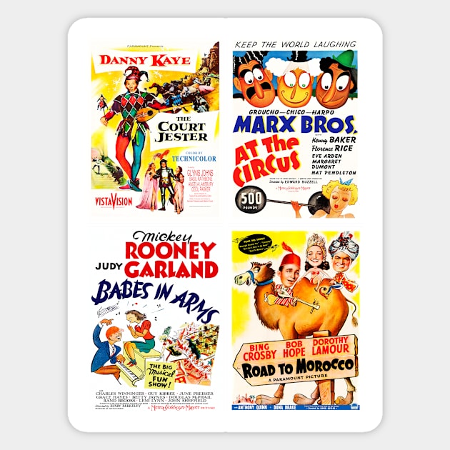 Vintage Comedies Collection #1 Sticker by RockettGraph1cs